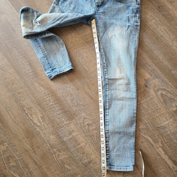 Blank NYC US Women's Size 28 Low Rise Skinny Jeans Light Wash Stretch Distressed - Picture 12 of 13